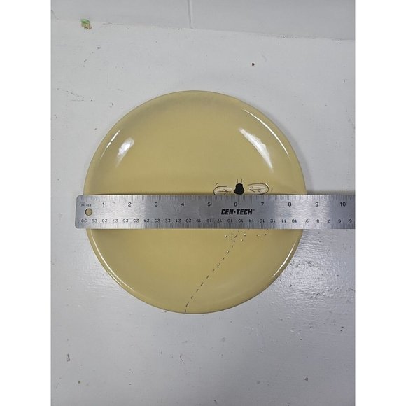 Set Of 2 Garden Ridge Pottery Plates 8 1/2" round Bee Yellow Dragonfly Purple - Picture 5 of 7